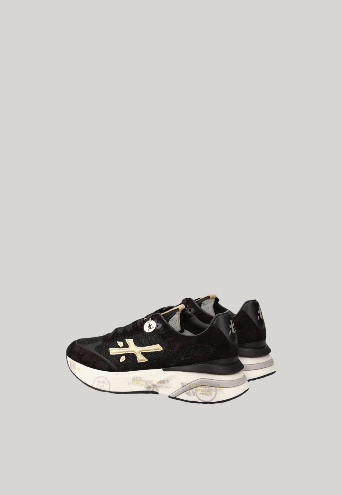 SNEAKERS MOERUND 7799 NERE CON DETTAGLI ORO