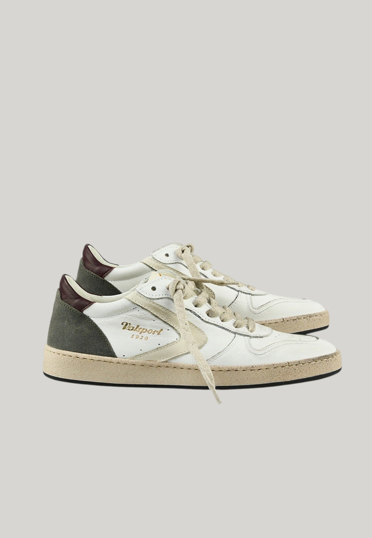 VALSPORT DAVIS HERITAGE GREY SNEAKERS UOMO IN PELL