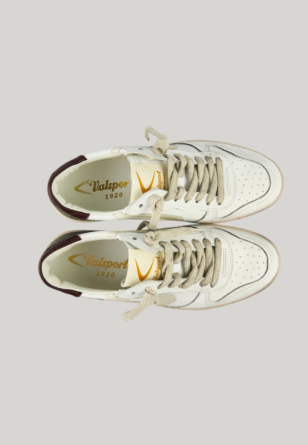 VALSPORT DAVIS HERITAGE GREY SNEAKERS UOMO IN PELL