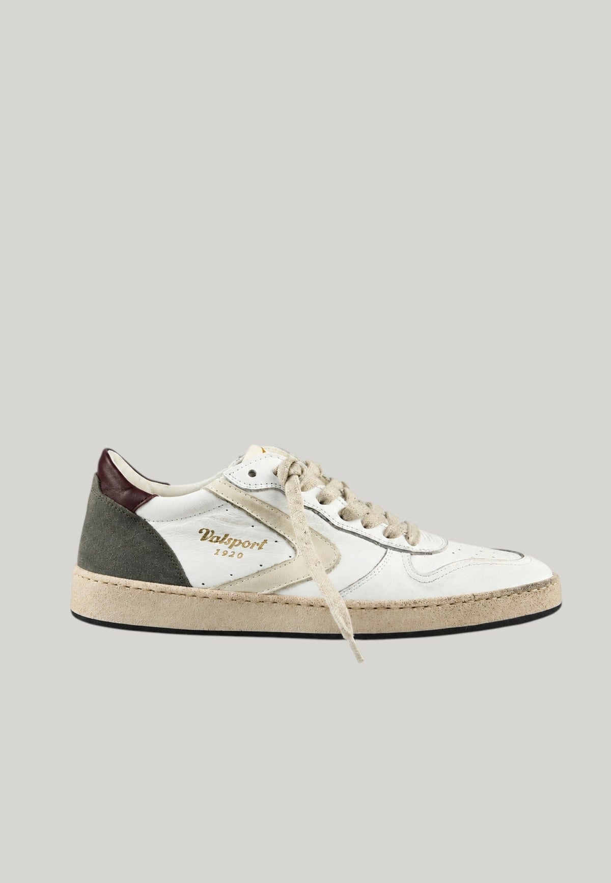 VALSPORT DAVIS HERITAGE GREY SNEAKERS UOMO IN PELL