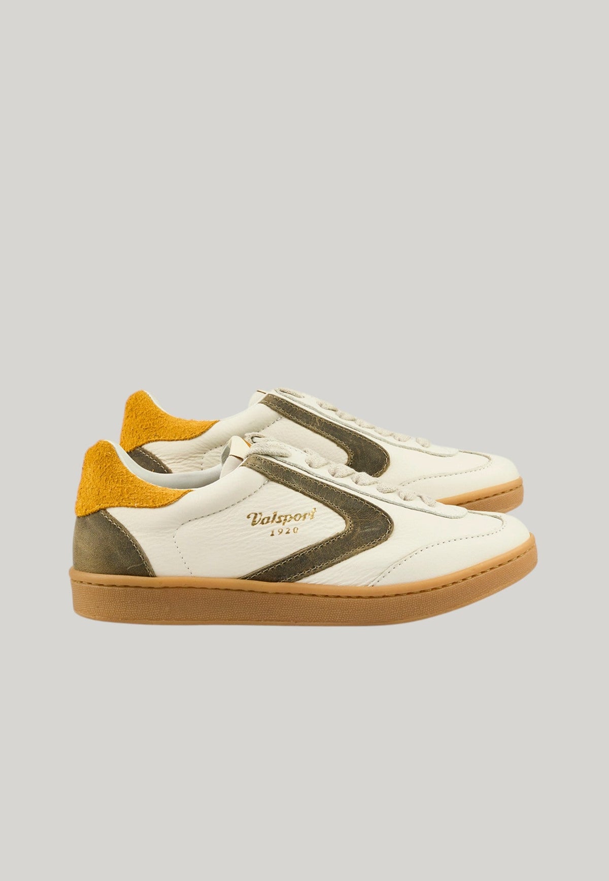 VALSPORT OLIMPIA LEATHER SUEDE TAUPE SNEAKERS UOMO