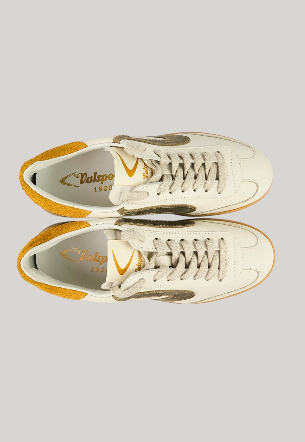 VALSPORT OLIMPIA LEATHER SUEDE TAUPE SNEAKERS UOMO