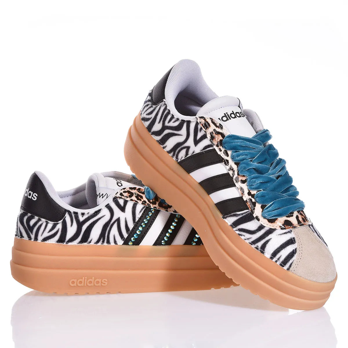 Adidas Bold Zebra Teal