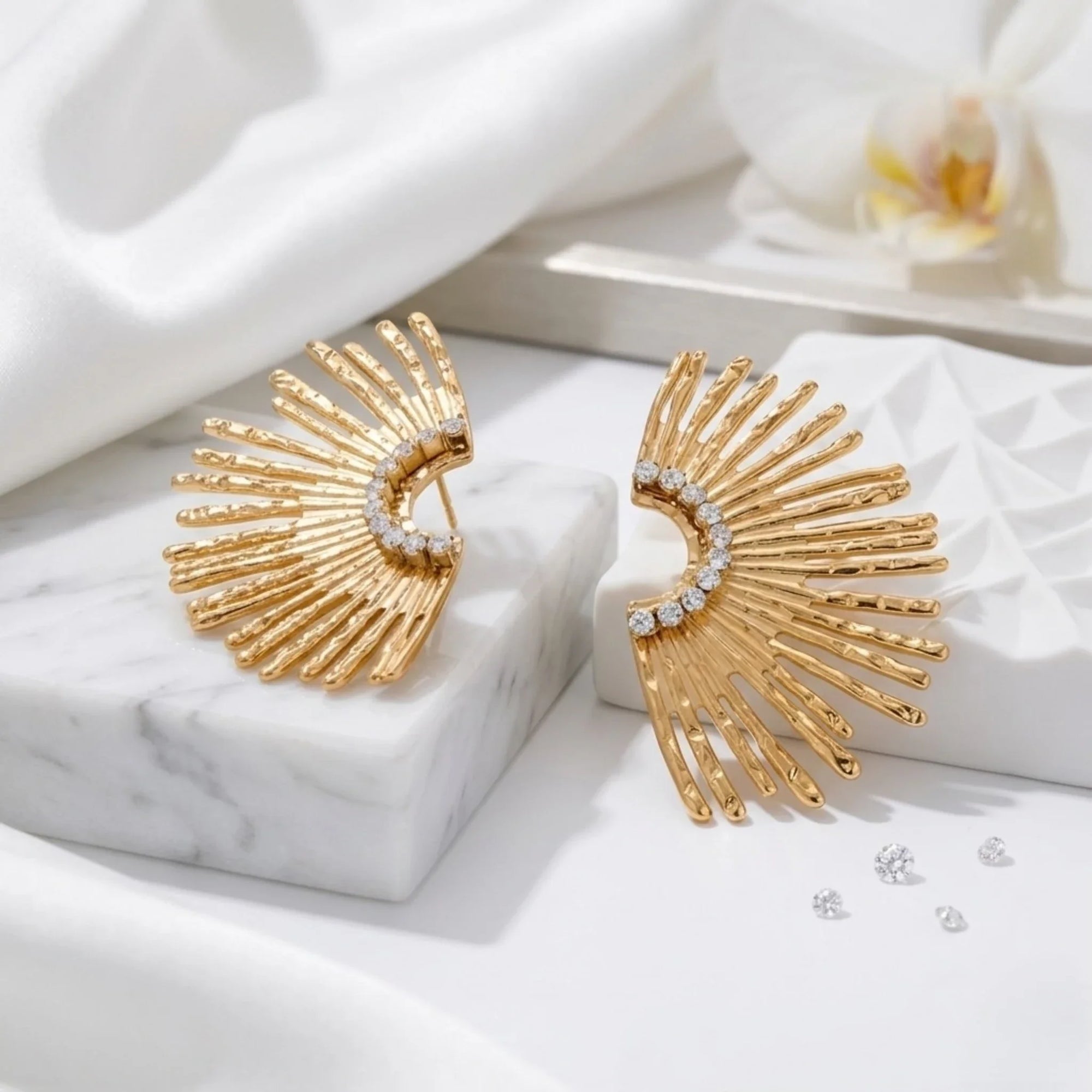 Indigamond Earrings