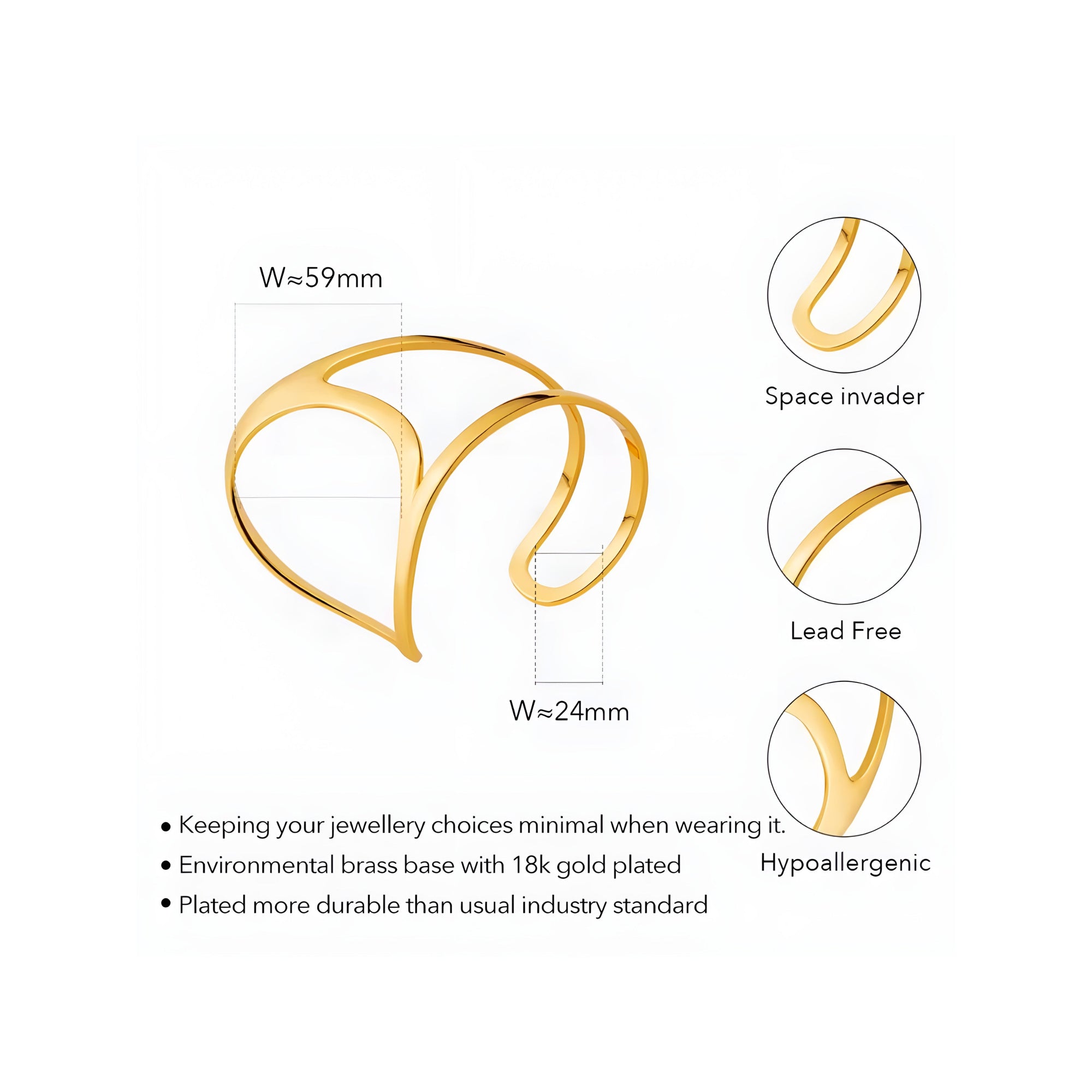 Willow Palm Cuff