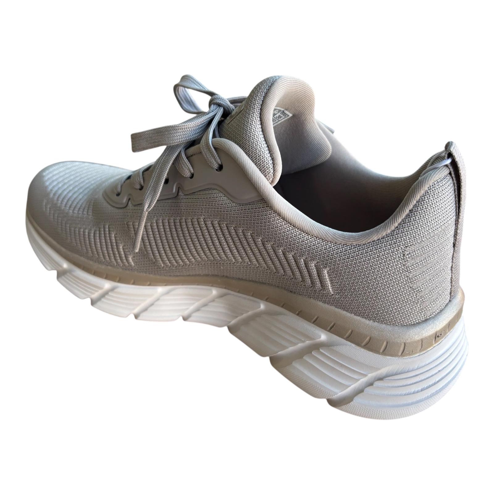 Skechers scarpa da sneakers da donna BOBS Sport B Flex Hi Flying HI 117385/TPGD tortora