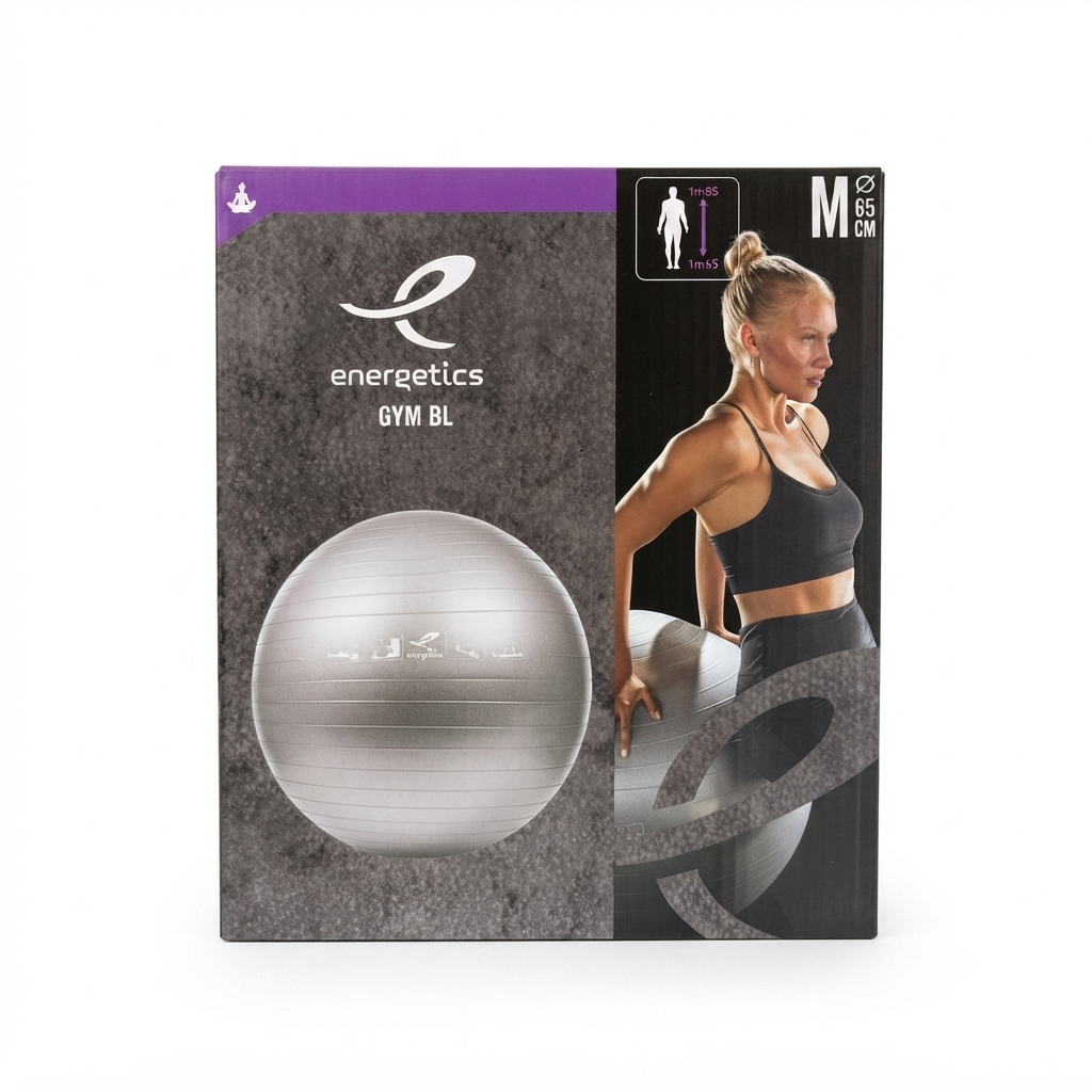 Energetics Palla FITBALL da 65cm di diametro 145063-869 argento