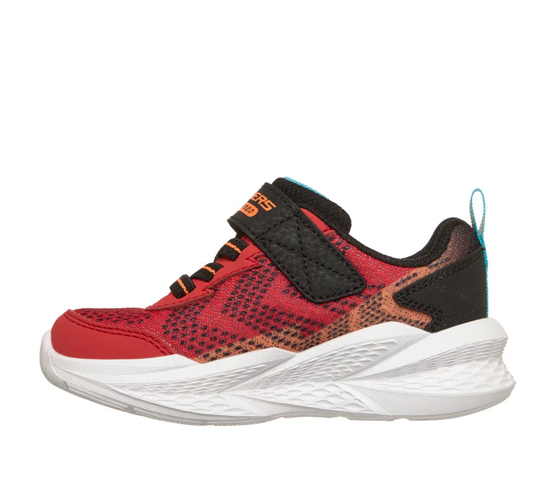 Skechers scarpa da ginnastica da infant con le luci Meteor-Lights 2.0 401490NC/RDBK rosso