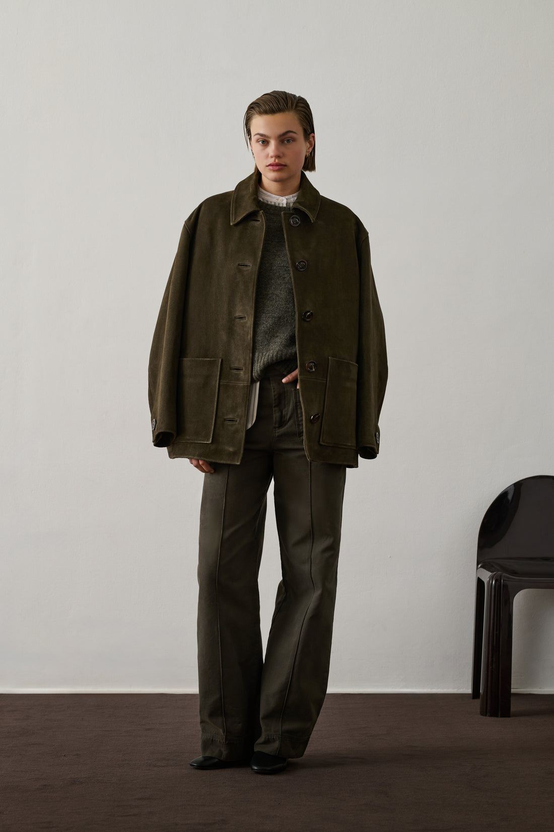 Pantaloni Harold Donna Kaki