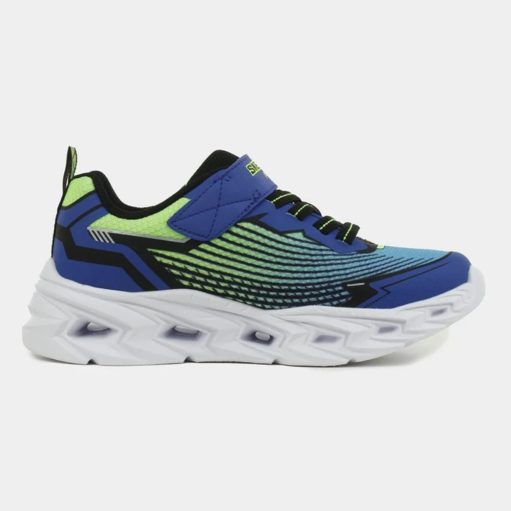 Skechers scarpa con velcri e luci da junior S-Lights: Vortex 3.0 400590LC/BBLM blu