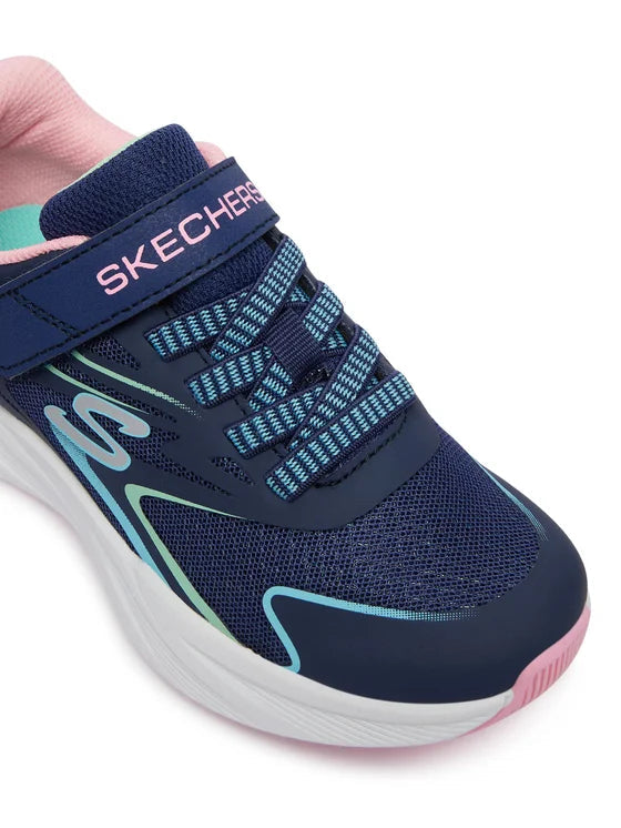 Skechers scarpa da ginnastica da bambina Hyper Speed 303882L/NVMT blu