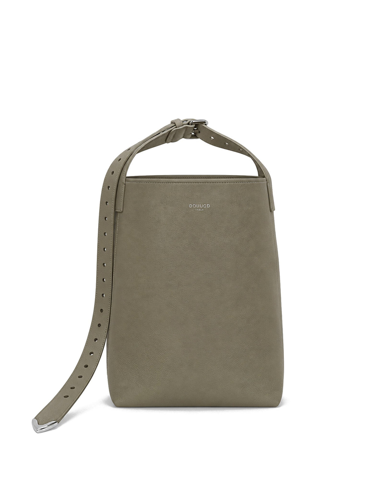 DOUUOD Borsa a Secchiello Tilla in Pelle Mousse Militare
