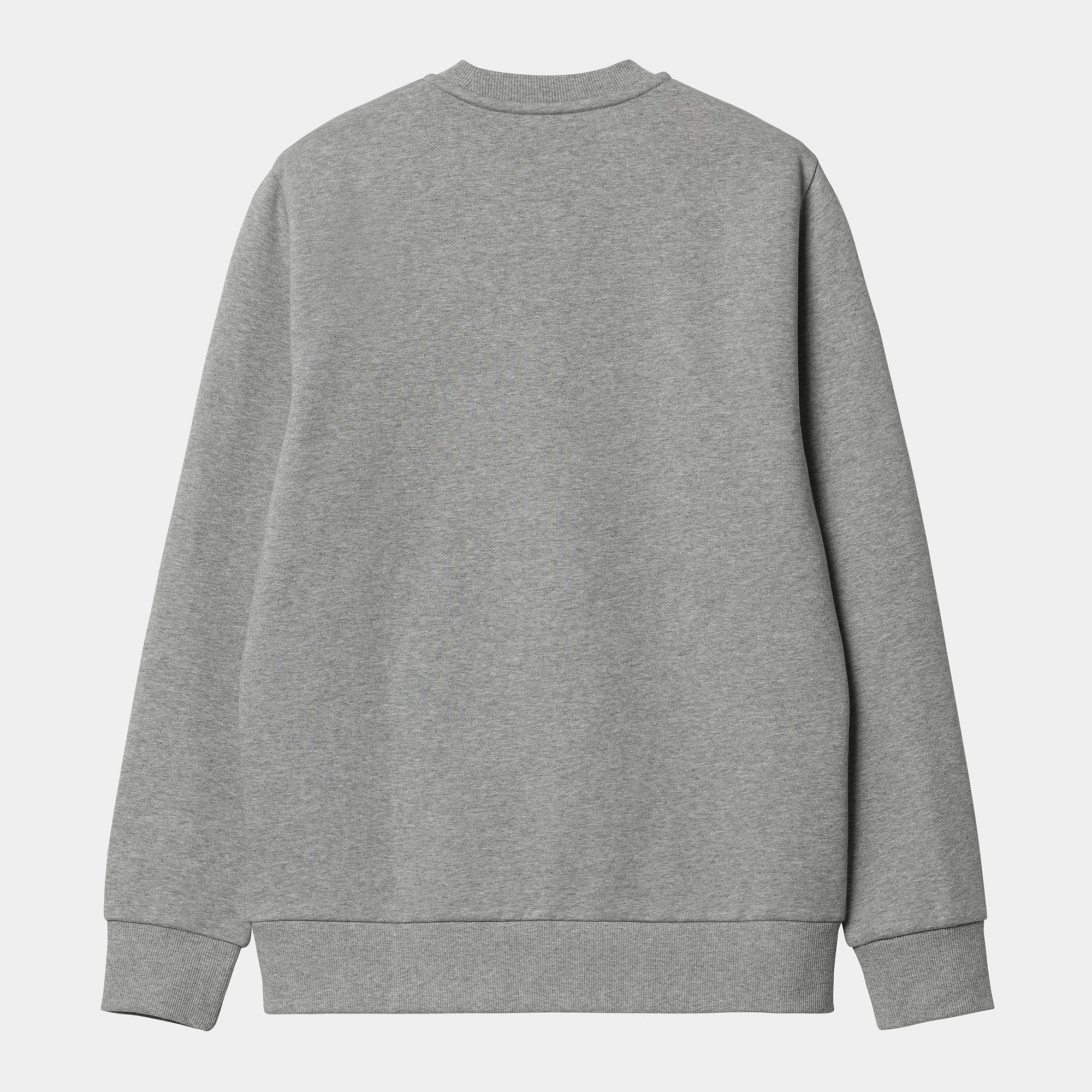 Carhartt felpa girocollo da uomo 1031242 00D grey heather-white