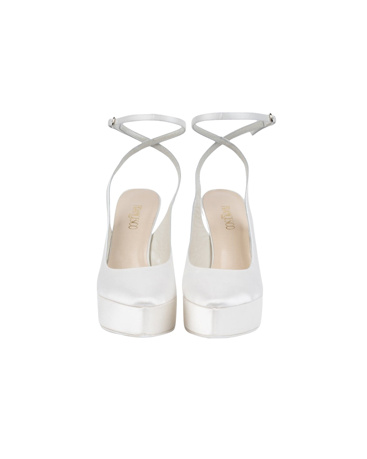 DECOLLETE SLINGBACK AVORIO CON CINTURINO