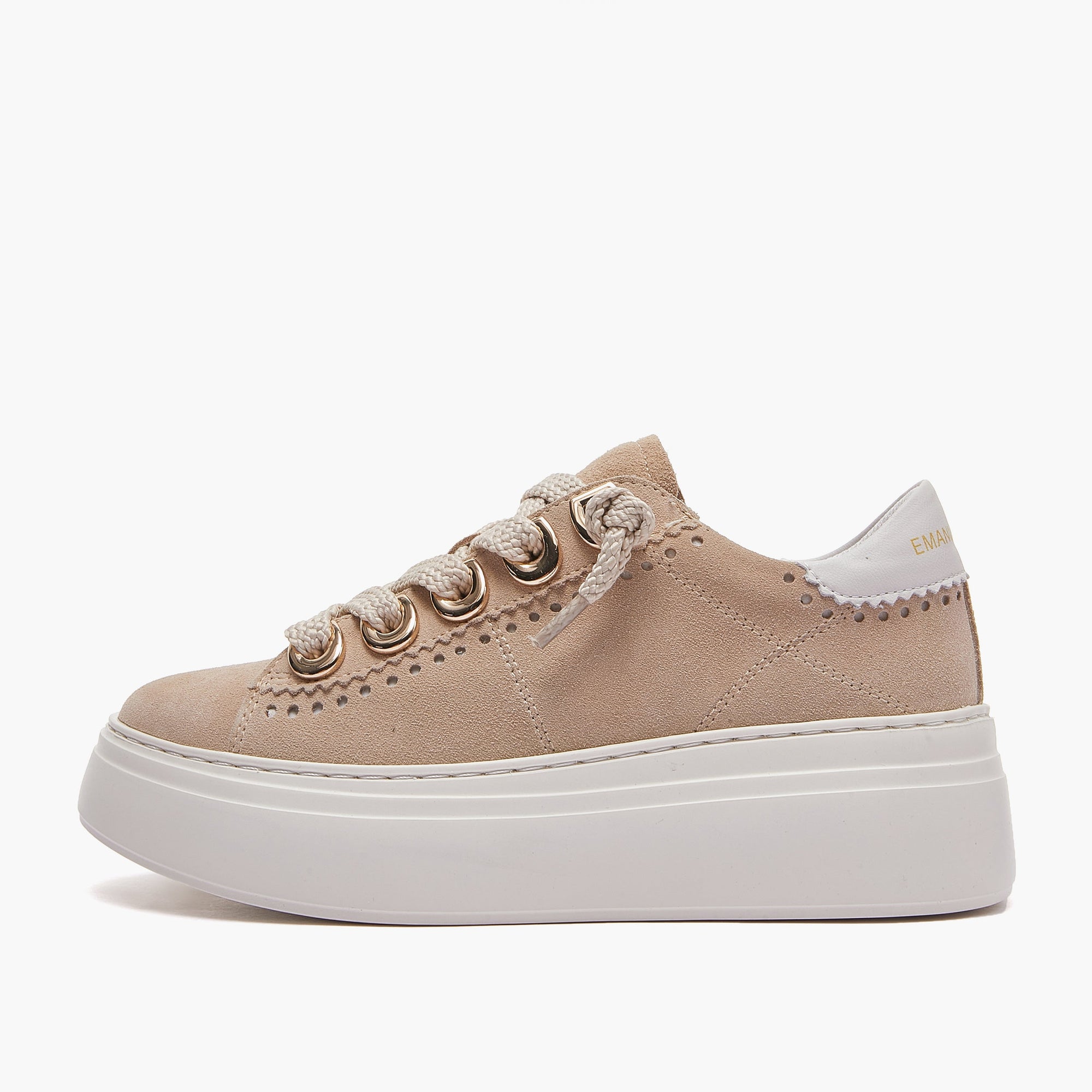 Sneakers Emanuelle Vee 461P 901 15 P011 da donna beige.