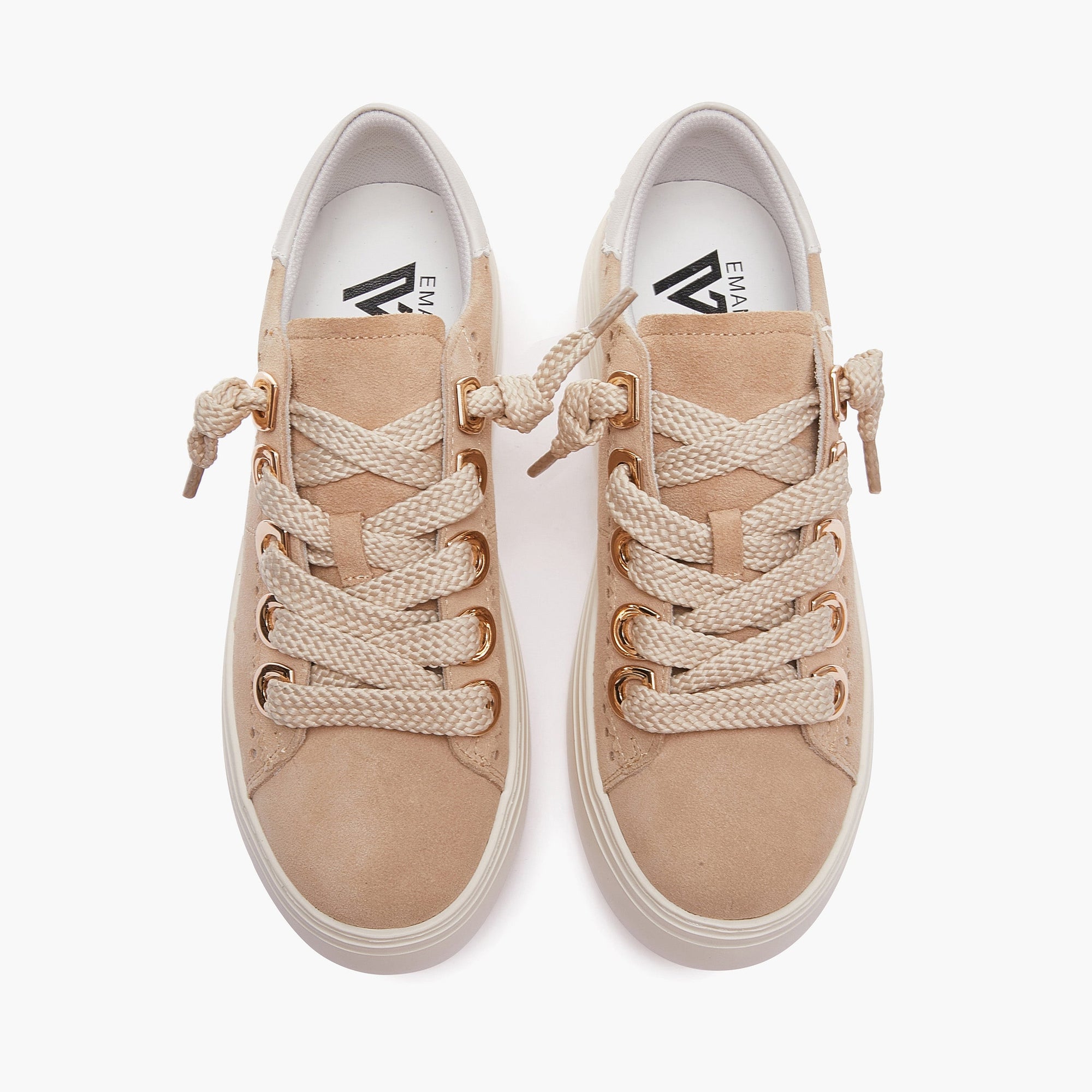 Sneakers Emanuelle Vee 461P 901 15 P011 da donna beige.