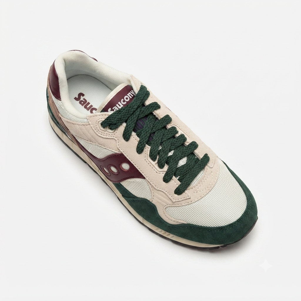 Saucony scarpa sneakers da uomo Shadow 5000 S101517-1010 beige-verde