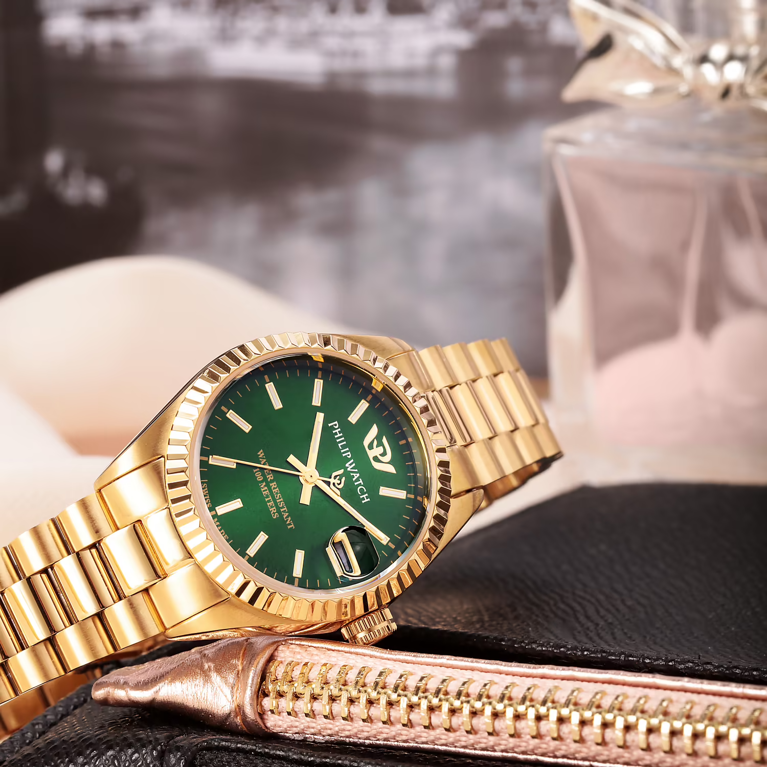 Philip Watch Caribe Gold Donna – Eleganza colore verde R8253597591