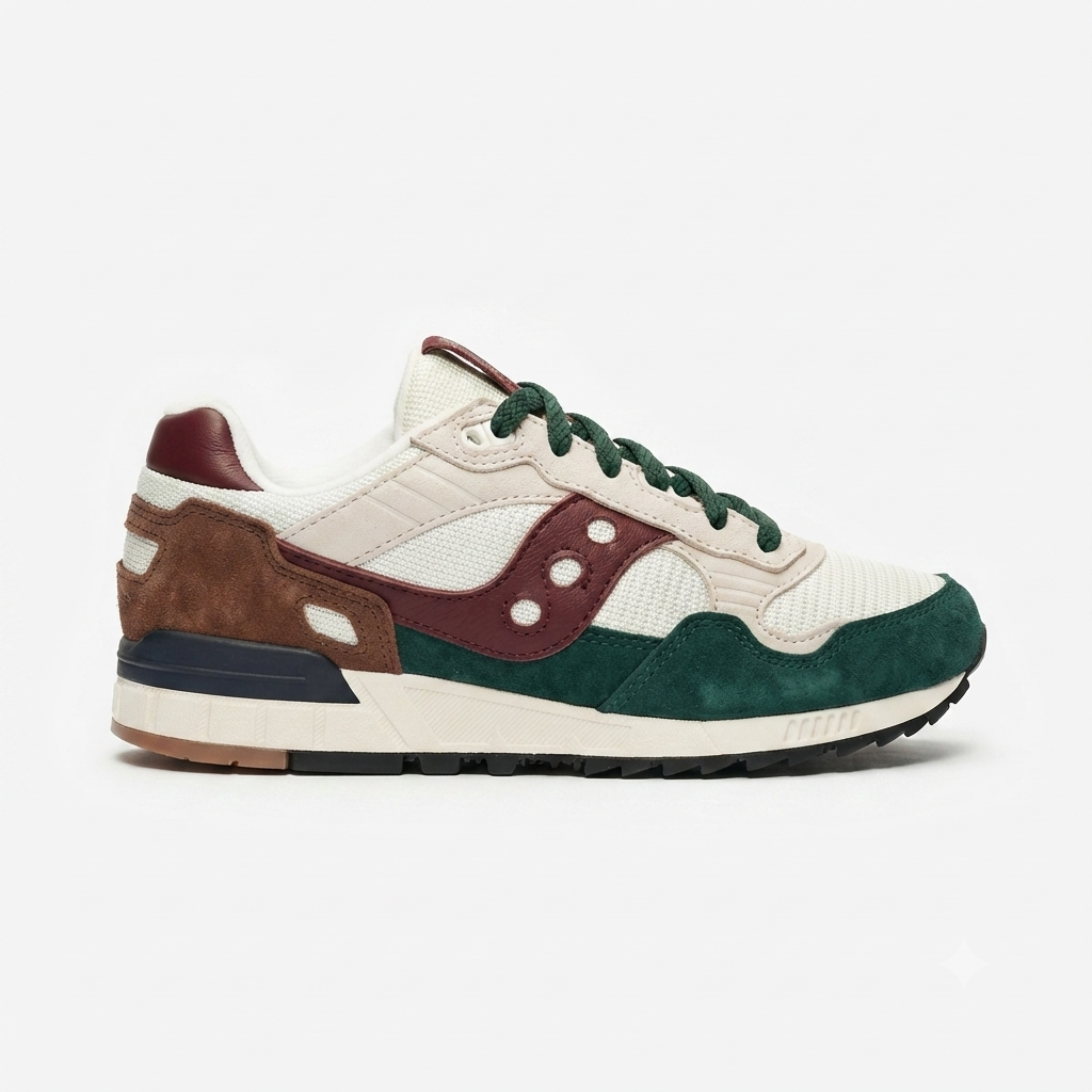 Saucony scarpa sneakers da uomo Shadow 5000 S101517-1010 beige-verde