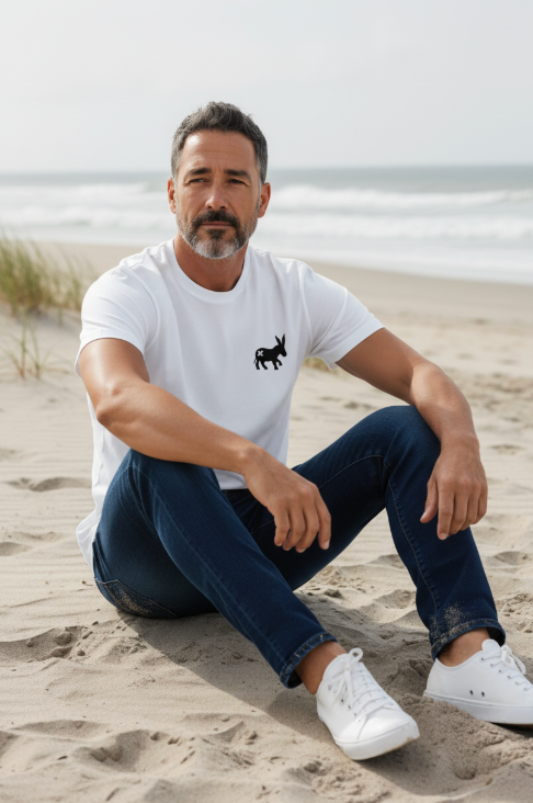 Sensa Cunisiun T-shirt Classic Logo Uomo Bianco/Nero
