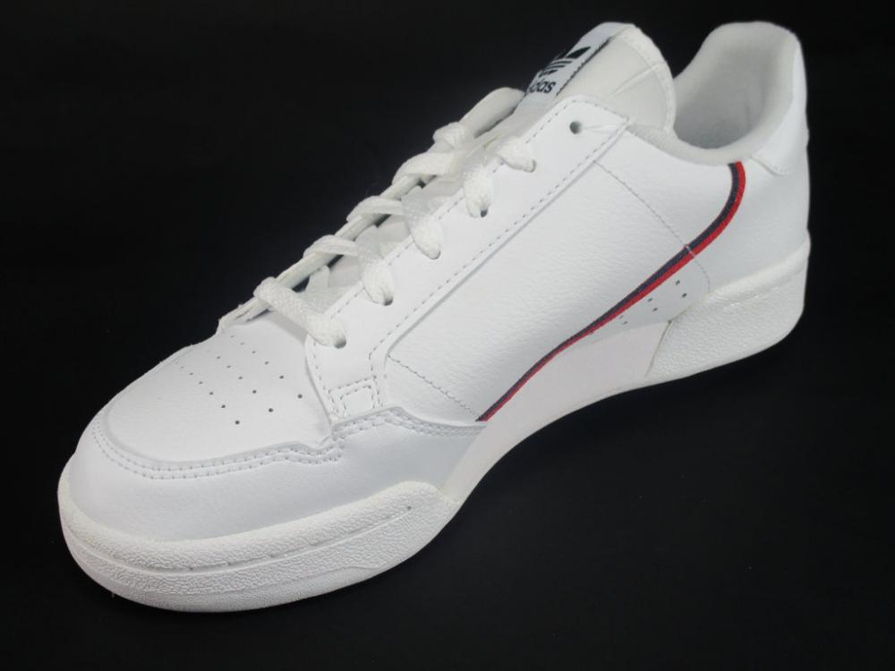 Adidas Continental 80 J F99787 White Scarlet Navy Boys' Sneakers