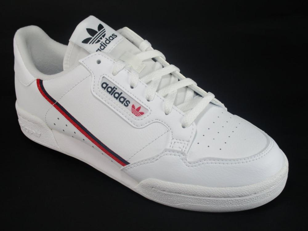 Adidas Continental 80 J F99787 White Scarlet Navy Boys' Sneakers