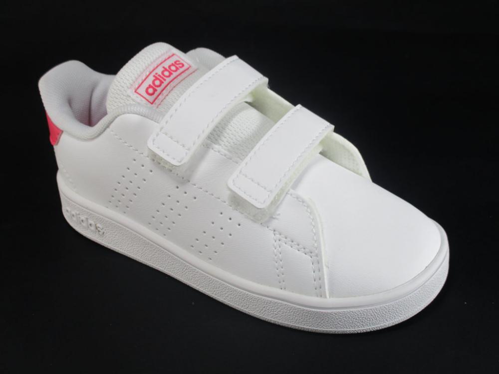 Adidas girl's sneakers Advantage EF0300 white-pink