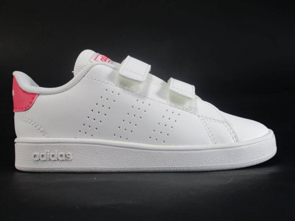 Adidas girl's sneakers Advantage EF0300 white-pink