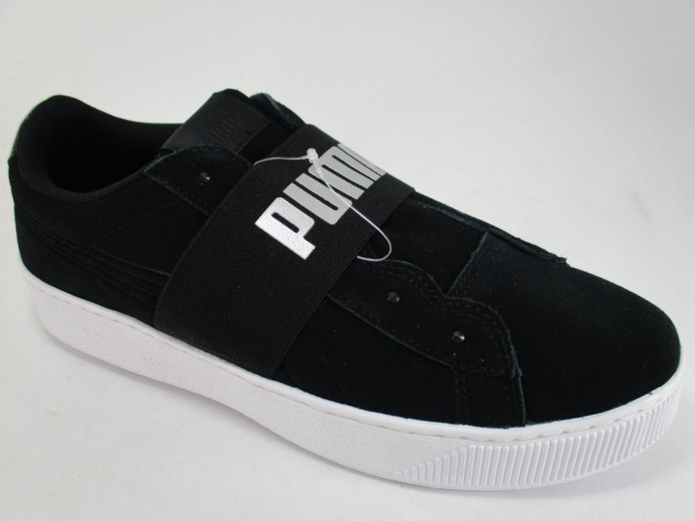 Puma Women's Vikky Platform Elsa 367656 01 Black Elastic Sneakers