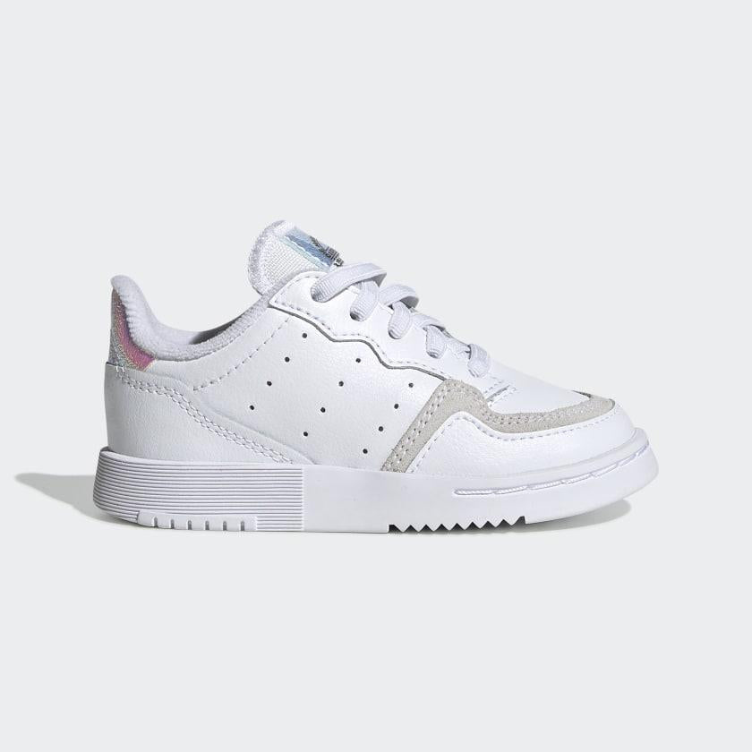 Adidas Originals Supercourt CF I EG9083 white toddler sneakers