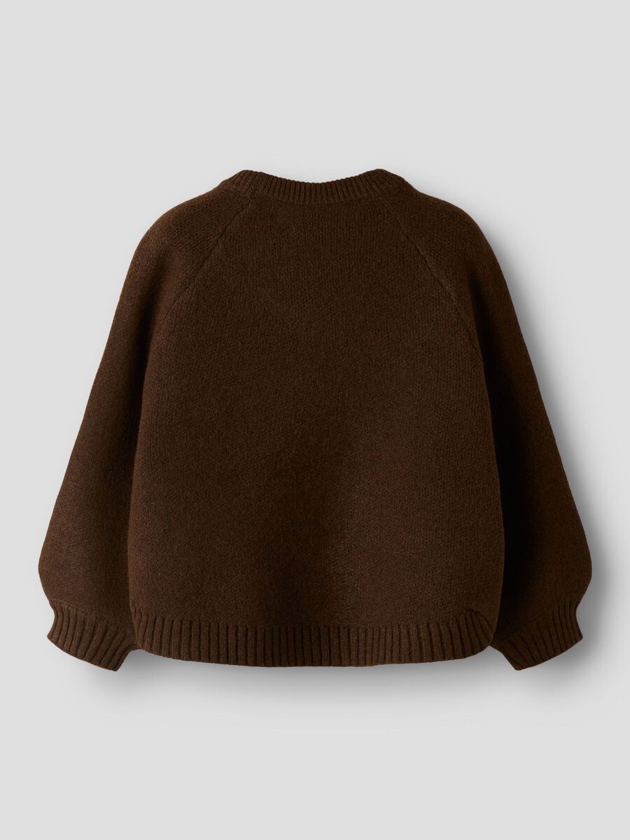 name it maglioncino da bimba con fiocco Doper 13259431 marrone