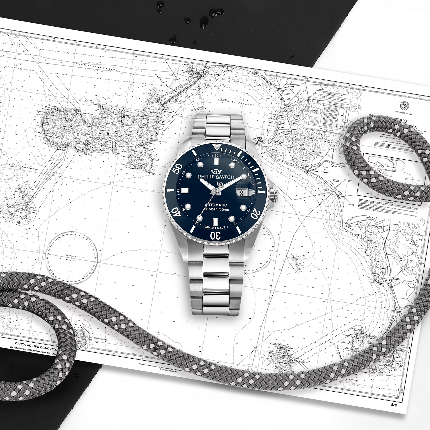 Philip Watch Caribe Automatico Blu R8223216011