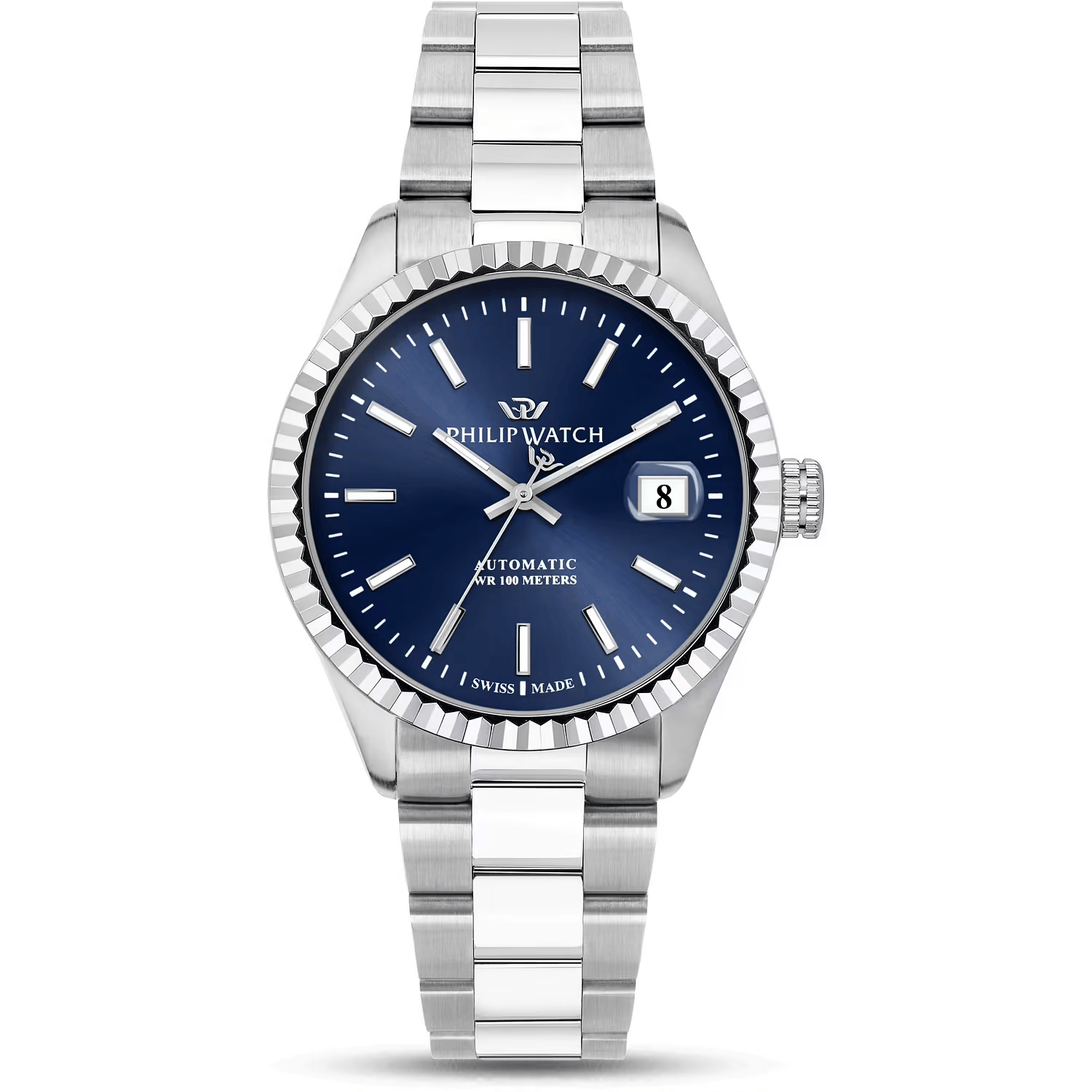 Philip Watch Caribe Automatico Blu datejust