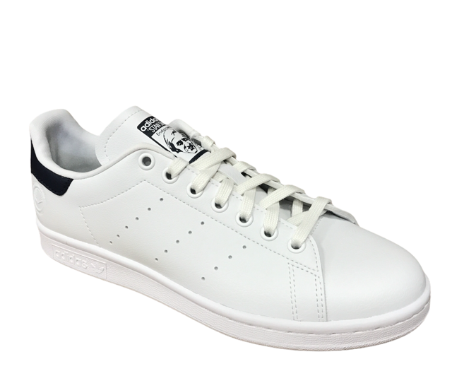 Adidas Originals Men's Stan Smith Vegan Low Top Sneakers FU9611 White-Blue