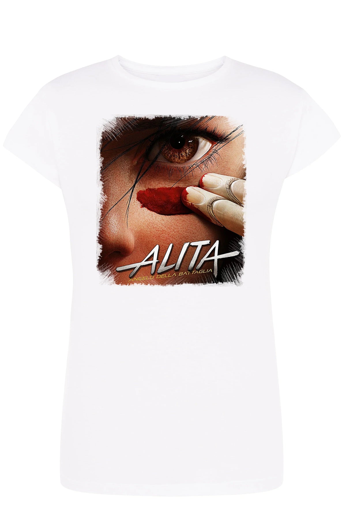 Alita Angelo Della Battaglia Manga Anime Fumetti 6015-2 Lady Donna 100% Cotone Pettinato JK