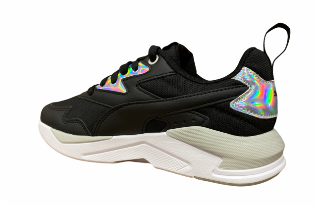 Puma women's sneakers X-Ray Lite Metallic 368858 04 black white purple