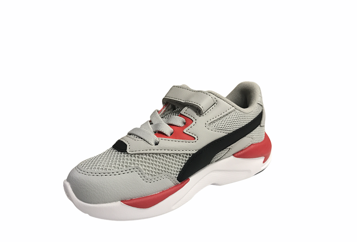 Puma X-Ray Lite AC Inf 374398 13 light gray-black-red children's sports shoe