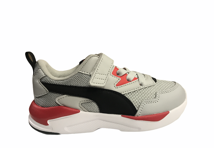 Puma X-Ray Lite AC Inf 374398 13 light gray-black-red children's sports shoe
