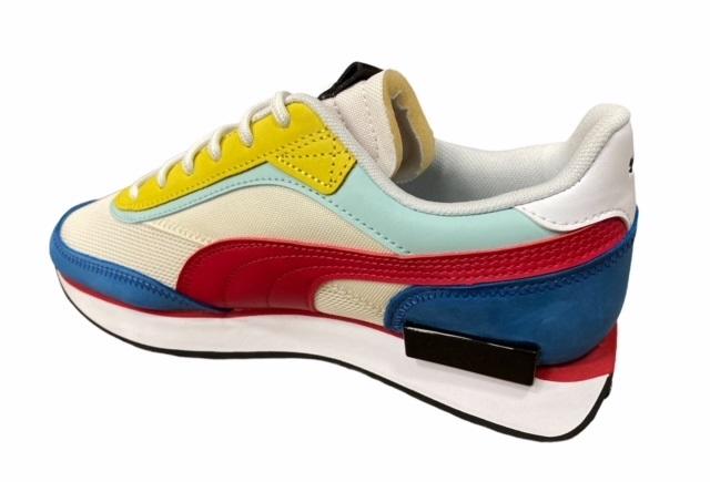 Puma men's sneakers Future Rider Icons 380723 01 caramel yellow light blue