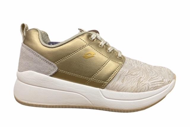 Women's Lotto Iris II AMF Gold Sneakers - Stylish Walking Shoes
