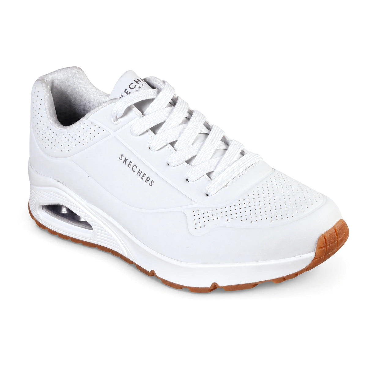 Skechers scarpa sneakers da uomo Slip-Ins Uno Glide Step Glide On Air 183420/WHT bianca