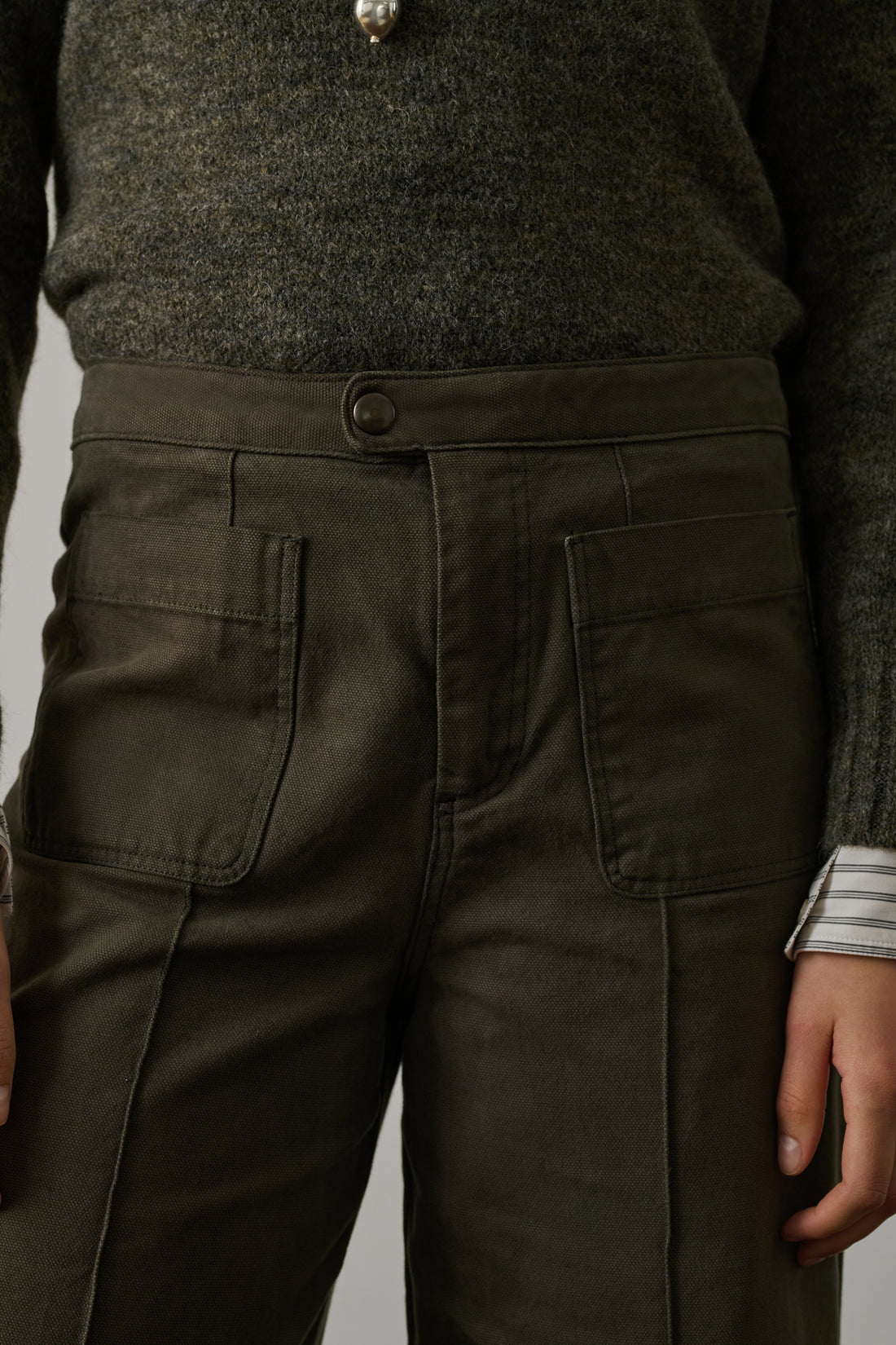 Pantaloni Harold Donna Kaki