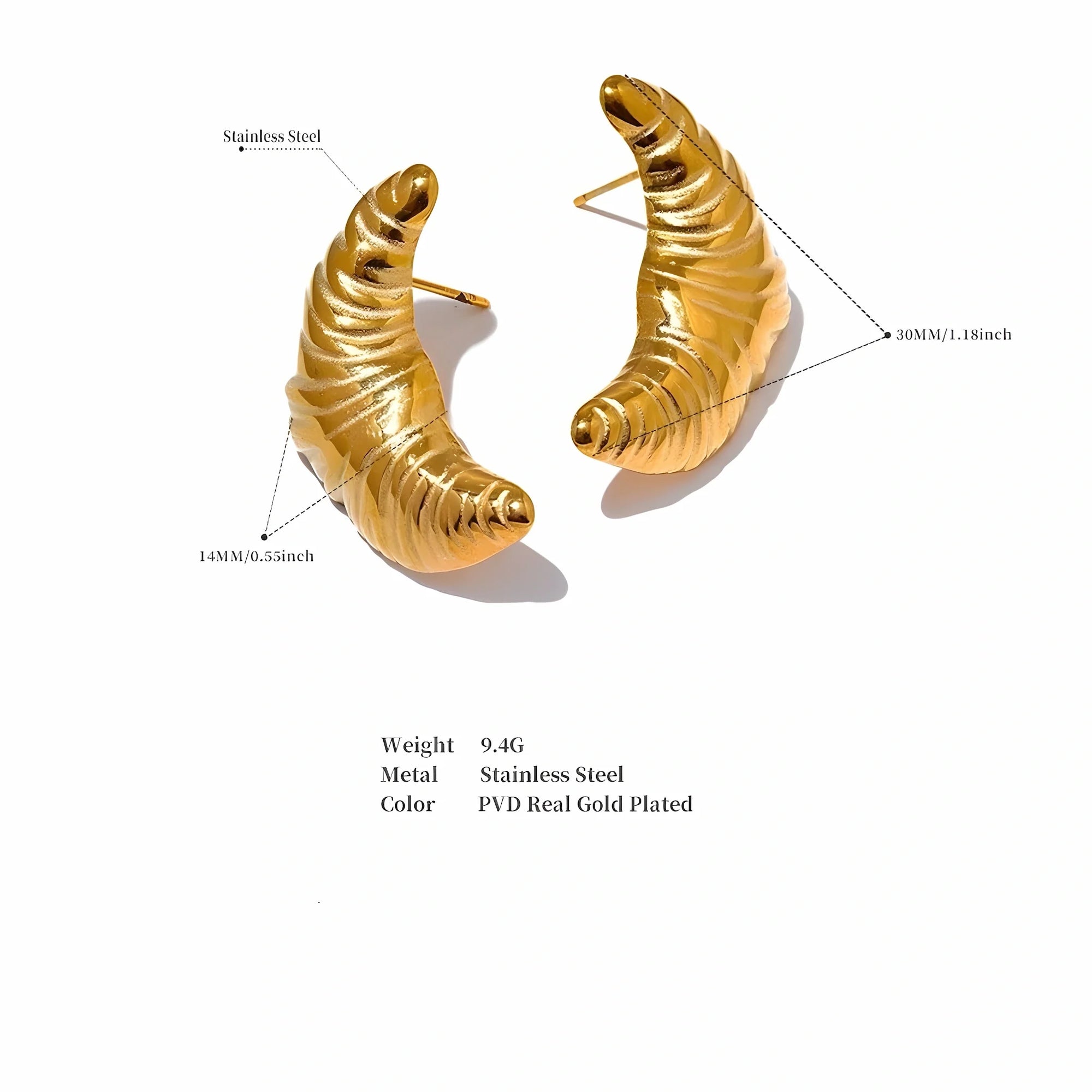 Croissant Earrings