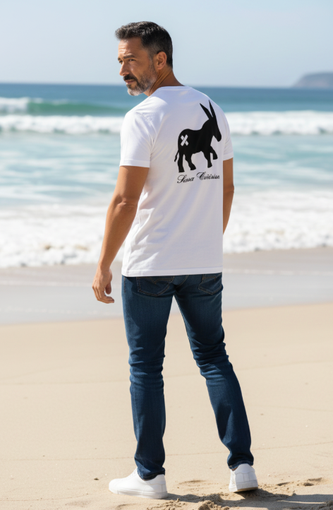 Sensa Cunisiun T-shirt Classic Logo Uomo Bianco/Nero