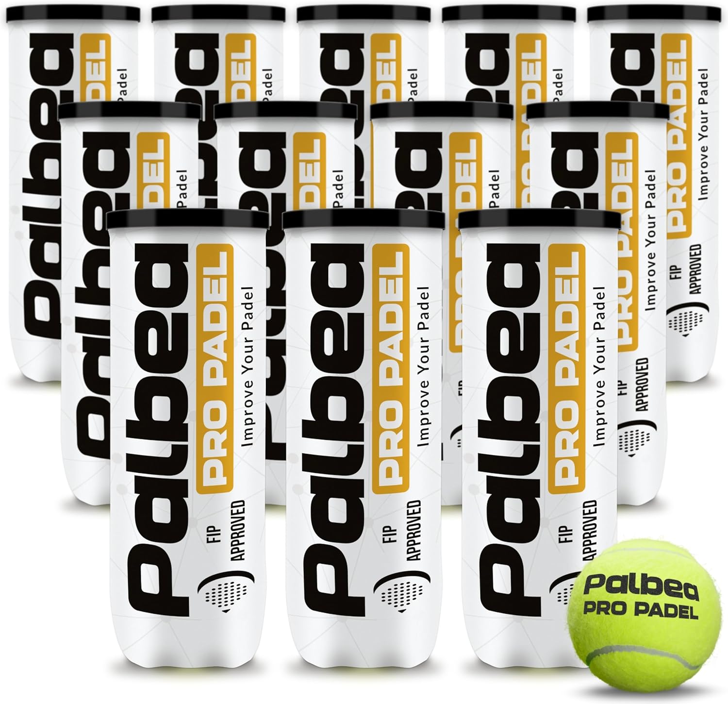 Palline Padel Approvate FIP - Palbea Pro Padel