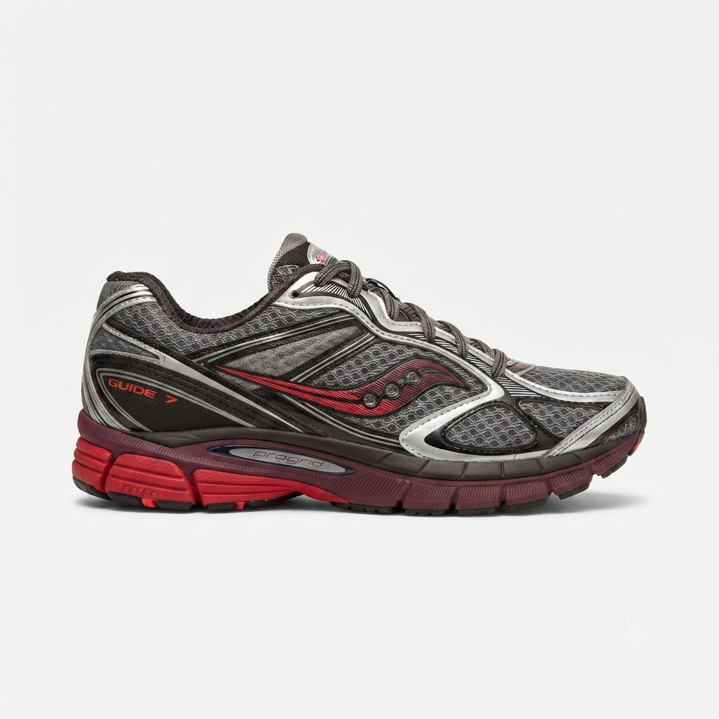 Saucony scarpa sneakers uomo ProGrid Guide 7 S101493-1013 argento