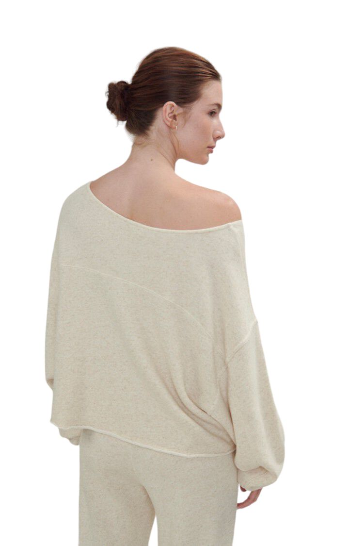 Maglia Itonay Donna Ecru Melange