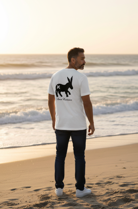 Sensa Cunisiun T-shirt Classic Logo Uomo Bianco/Nero