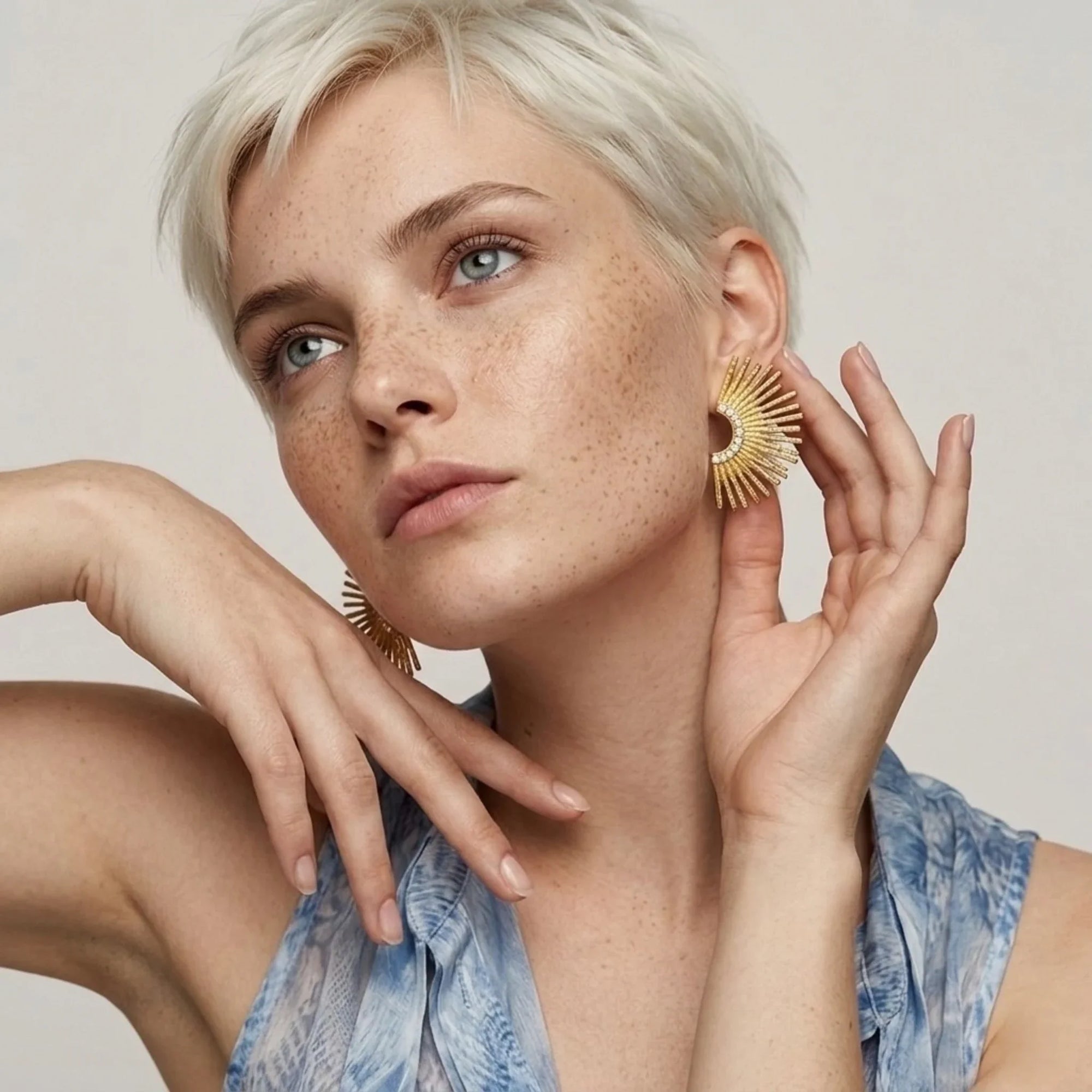 Indigamond Earrings