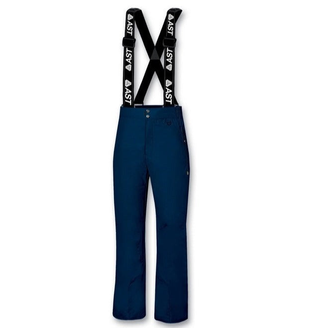 Astrolabio men's ski pants with suspenders AB9Z TD51 4F 956 blue
